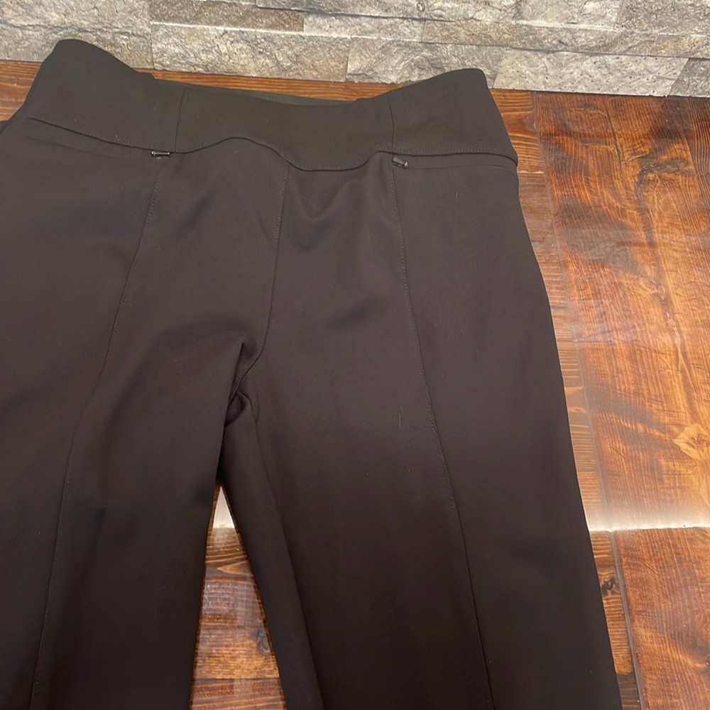 Betabrand black pull-on slacks